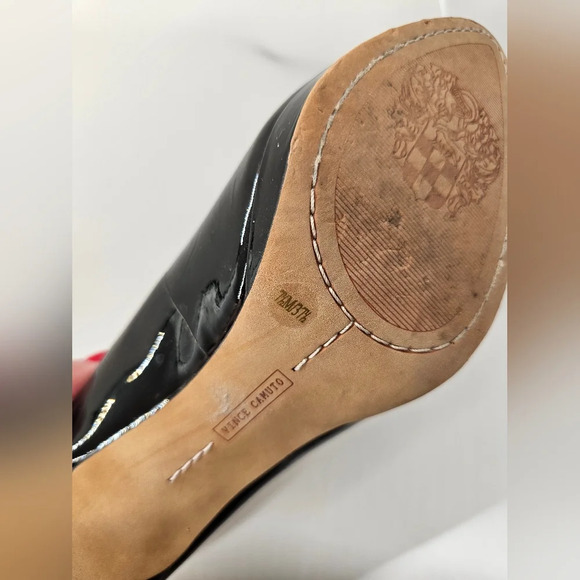 Vince Camuto Black Patent Platform Heels Women's Size 7.5M - Picture 4 of 8